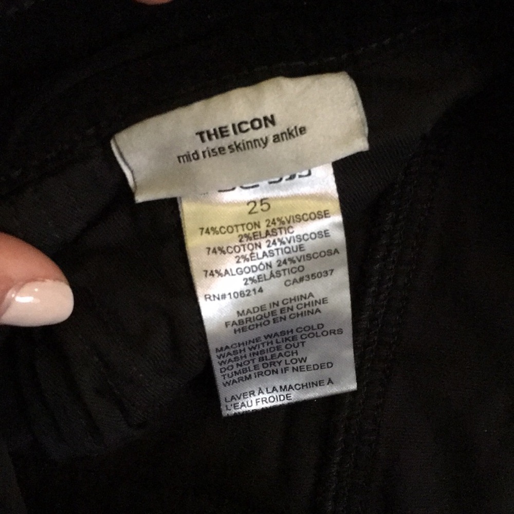Joe’s Jeans velvet black jeans - Picture 4 of 5